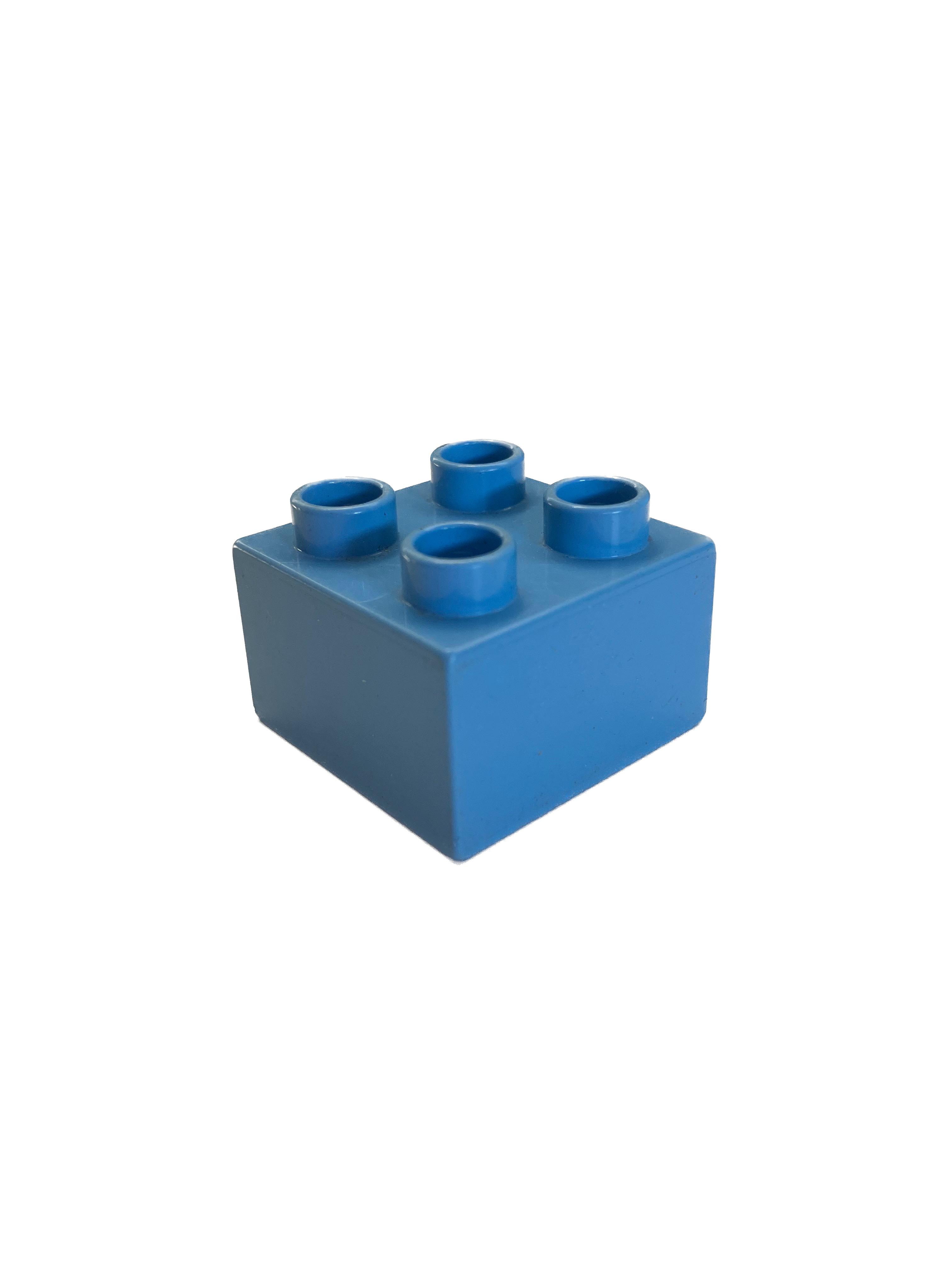 Lego Duplo kostka sv. modrá 2x2